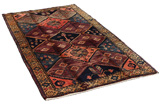Bakhtiari Персийски връзван килим 237x125 - Снимка 1