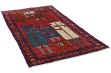 Lori - Bakhtiari Персийски връзван килим 223x138 - Снимка 1