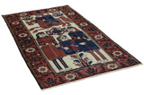Bakhtiari Персийски връзван килим 207x113 - Снимка 1