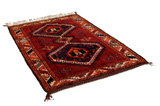 Qashqai Персийски връзван килим 215x138 - Снимка 1