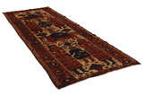 Bakhtiari Персийски връзван килим 380x138 - Снимка 1
