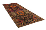Lori - Bakhtiari Персийски връзван килим 400x146 - Снимка 1