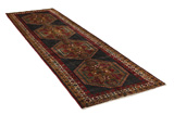 Afshar - Sirjan Персийски връзван килим 374x106 - Снимка 1