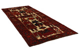 Bakhtiari - Qashqai Персийски връзван килим 370x146 - Снимка 1