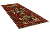Lori - Bakhtiari Персийски връзван килим 365x140 - Снимка 1