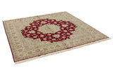 Tabriz Персийски връзван килим 200x203 - Снимка 1