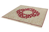 Tabriz Персийски връзван килим 200x203 - Снимка 2