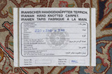 Tabriz Персийски връзван килим 220x240 - Снимка 11
