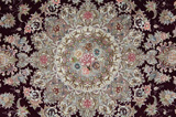 Tabriz Персийски връзван килим 202x202 - Снимка 6