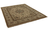 Isfahan Персийски връзван килим 242x196 - Снимка 1
