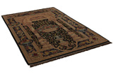 Isfahan Персийски връзван килим 237x155 - Снимка 1