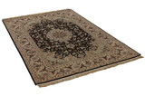 Isfahan Персийски връзван килим 215x142 - Снимка 1