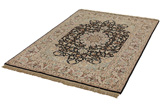 Isfahan Персийски връзван килим 215x142 - Снимка 2