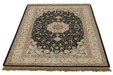 Isfahan Персийски връзван килим 195x127 - Снимка 3
