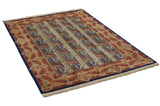 Qum Персийски връзван килим 200x135 - Снимка 1