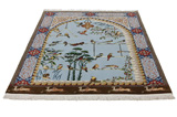 Tabriz Персийски връзван килим 200x152 - Снимка 3