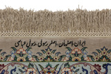 Isfahan Персийски връзван килим 197x128 - Снимка 6