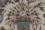 Isfahan Персийски връзван килим 197x128 - Снимка 8