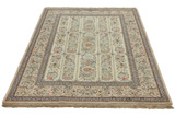 Isfahan Персийски връзван килим 212x143 - Снимка 3