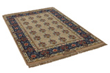 Isfahan Персийски връзван килим 214x140 - Снимка 1