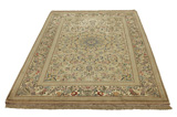 Isfahan Персийски връзван килим 222x148 - Снимка 3