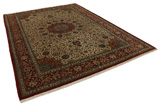 Qum Персийски връзван килим 343x250 - Снимка 1
