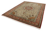 Qum Персийски връзван килим 343x250 - Снимка 2