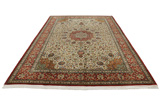 Qum Персийски връзван килим 343x250 - Снимка 3
