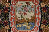 Isfahan Персийски връзван килим 205x130 - Снимка 8