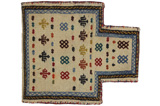 Qashqai - Saddle Bags Персийски връзван килим 44x39 - Снимка 1