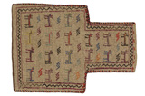 Qashqai - Saddle Bags Персийски връзван килим 52x38 - Снимка 1