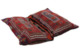 Lori - Saddle Bags Персийски връзван килим 125x101 - Снимка 3