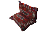 Lori - Saddle Bags Персийски връзван килим 125x101 - Снимка 5