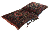 Qashqai - Saddle Bags Персийски връзван килим 144x68 - Снимка 3