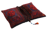 Jaf - Saddle Bags Персийски връзван килим 81x56 - Снимка 3
