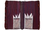 Jaf - Saddle Bags Персийски връзван килим 127x100 - Снимка 5