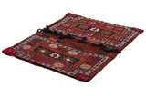 Jaf - Saddle Bags Персийски връзван килим 124x93 - Снимка 1
