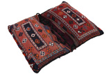 Jaf - Saddle Bags Персийски връзван килим 129x100 - Снимка 3