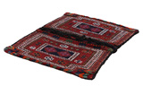Jaf - Saddle Bags Персийски връзван килим 125x95 - Снимка 1