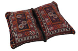 Jaf - Saddle Bags Персийски връзван килим 113x88 - Снимка 3