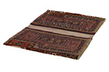 Bijar - Saddle Bags Персийски връзван килим 117x87 - Снимка 1