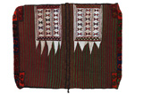 Jaf - Saddle Bags Персийски връзван килим 130x98 - Снимка 5