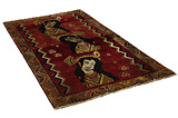 Qashqai Персийски връзван килим 222x126 - Снимка 1