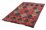 Gabbeh Персийски връзван килим 217x125 - Снимка 2