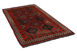 Qashqai - Shiraz Персийски връзван килим 227x124 - Снимка 1