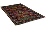 Qashqai - Yalameh Персийски връзван килим 195x122 - Снимка 1