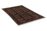 Baluch - Turkaman Персийски връзван килим 136x100 - Снимка 1