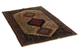 Qashqai - Shiraz Персийски връзван килим 166x110 - Снимка 1