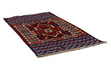 Turkaman Персийски връзван килим 133x80 - Снимка 1