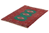 Бухара - Turkaman Персийски връзван килим 95x66 - Снимка 2
